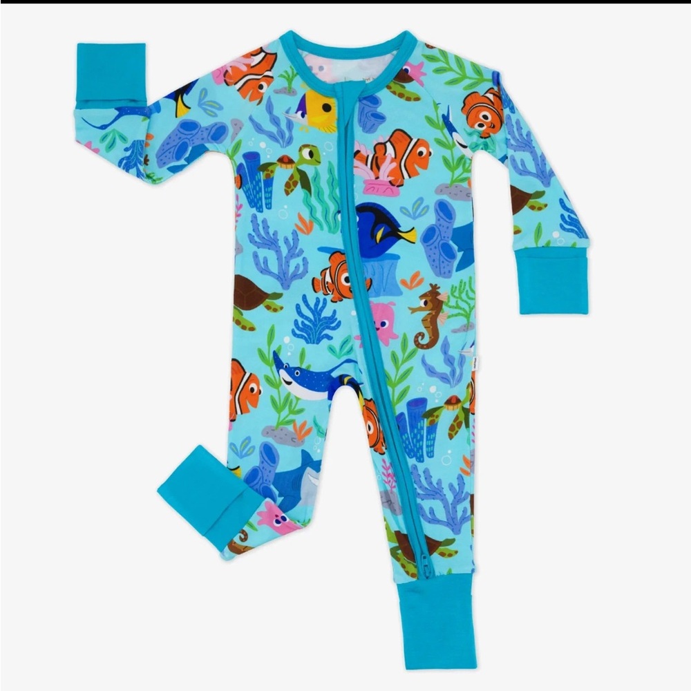 Little Sleepies Finding Nemo Zippy Pajamas 12-18m NWT
